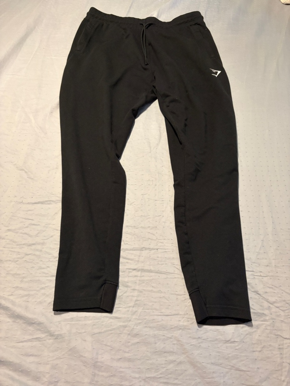 Gymshark Black Men’s Slim Jogger Sweatpants with Logo